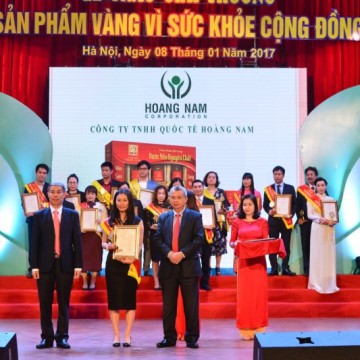 SONG YẾN VINH DỰ NHẬN GIẢI THƯỞNG SẢN PHẨM VÀNG VÌ SỨC KHỎE CỘNG ĐỒNG